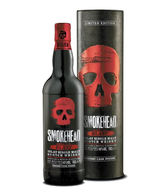 Smokehead Blast Sherry Cask, fles bij slijterij t Bockje in Bathmen