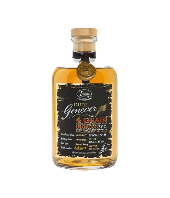 Zuidam Special #28 Oude Genever 3 Years Old Four Grain Oloroso, fles bij slijterij t Bockje in Bathmen