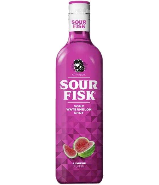 Sour Fisk Watermelon Shot, fles bij slijterij t Bockje in Bathmen