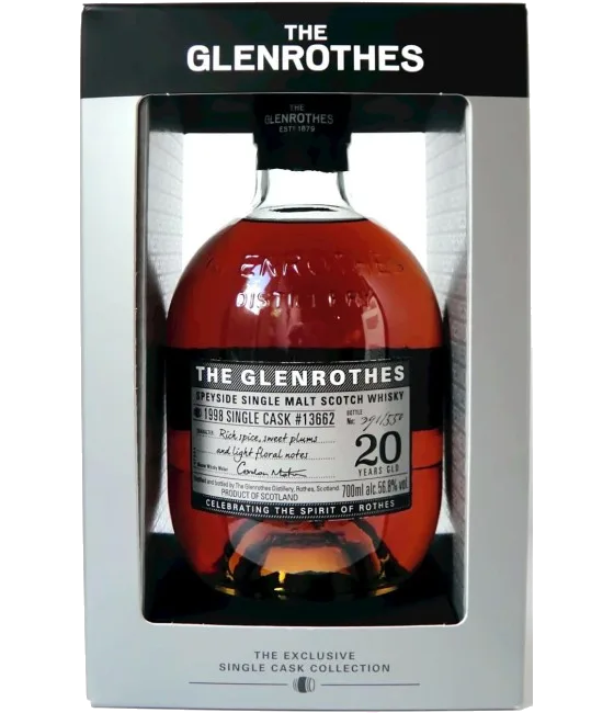 Glenrothes 20Y 1998 Single Cask #13662, fles bij slijterij t Bockje in Bathmen
