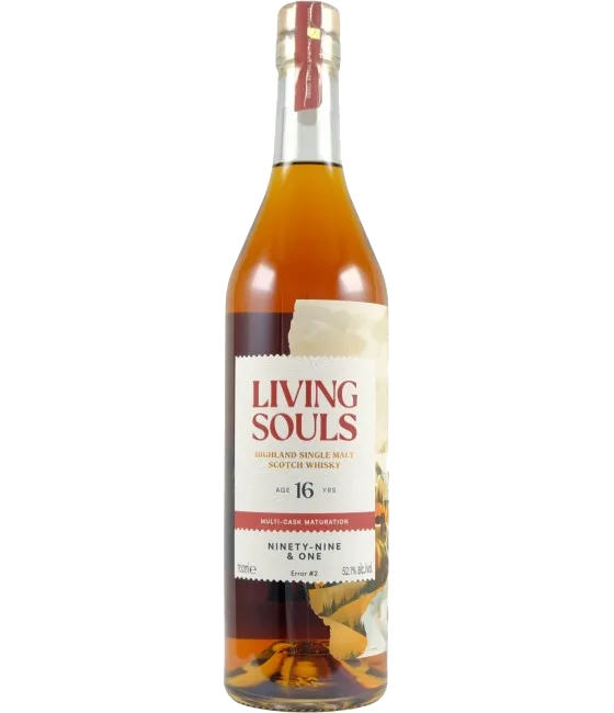 Living Souls Ninety-Nine & One 16Y Error#2, fles bij slijterij t Bockje in Bathmen