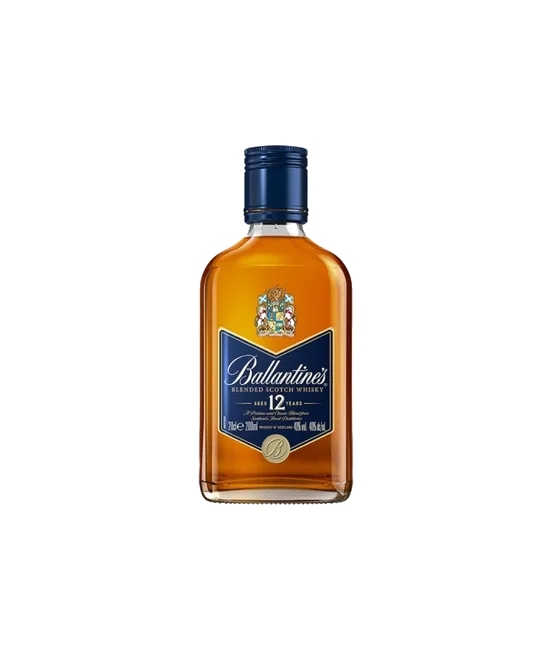 Ballantine’s Scotch Whisky 12 Years Old 20 cl, fles bij slijterij t Bockje in Bathmen