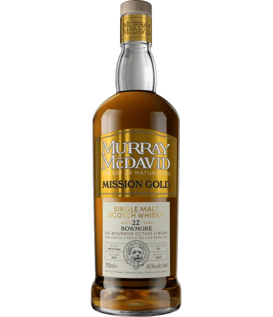 Murray McDavid Mission Gold Bowmore 2001 22 Years Old, fles bij slijterij t Bockje in Bathmen