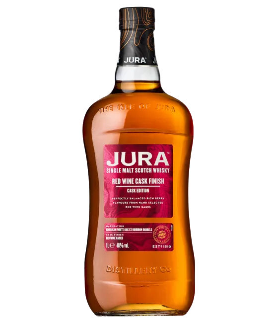 Jura Red Wine Cask Finish, fles bij slijterij t Bockje in Bathmen