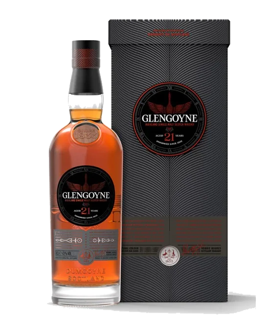 Glengoyne 21 Years Old Single Highland Maltwhisky, fles bij slijterij t Bockje in Bathmen