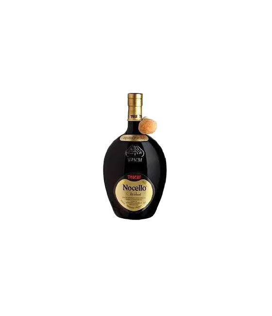 Toschi Nocello Walnoten liqueur, fles bij slijterij t Bockje in Bathmen