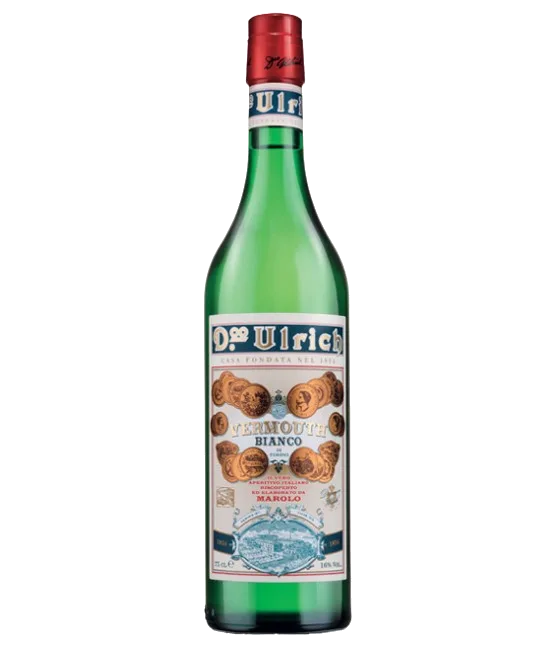 Marolo Ulrich Vermouth di Torino Bianco, fles bij slijterij t Bockje in Bathmen