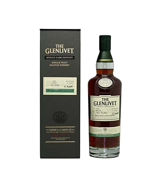 The Glenlivet Bochel Hill 11 Years Old Single Cask Speyside Single Malt Whisky, fles bij slijterij t Bockje in Bathmen