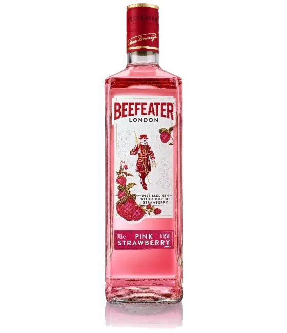 Beefeater London Pink Gin, fles bij slijterij t Bockje in Bathmen