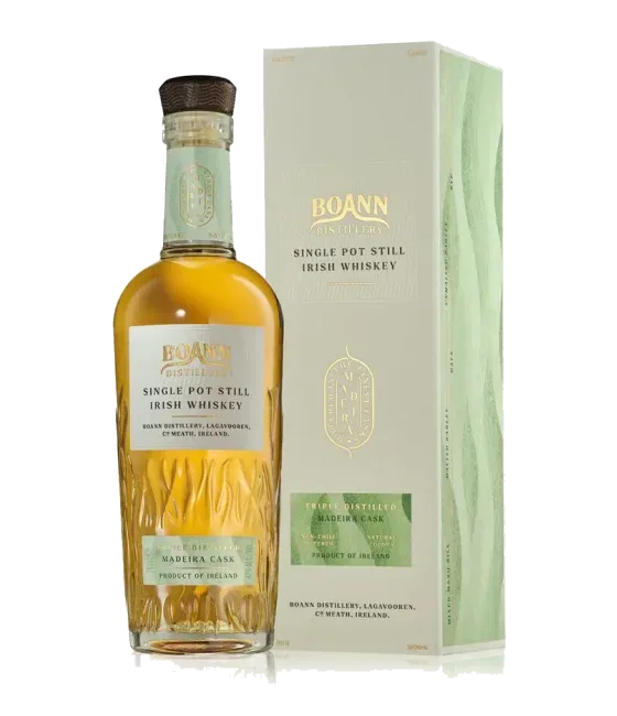 Boann Single Pot Still Madeira Cask, fles bij slijterij t Bockje in Bathmen