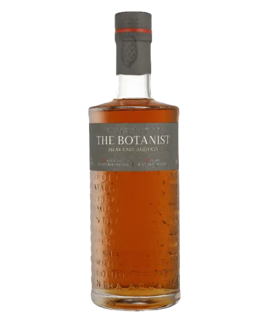 The Botanist 3 Years Islay Cask Aged Gin, fles bij slijterij t Bockje in Bathmen