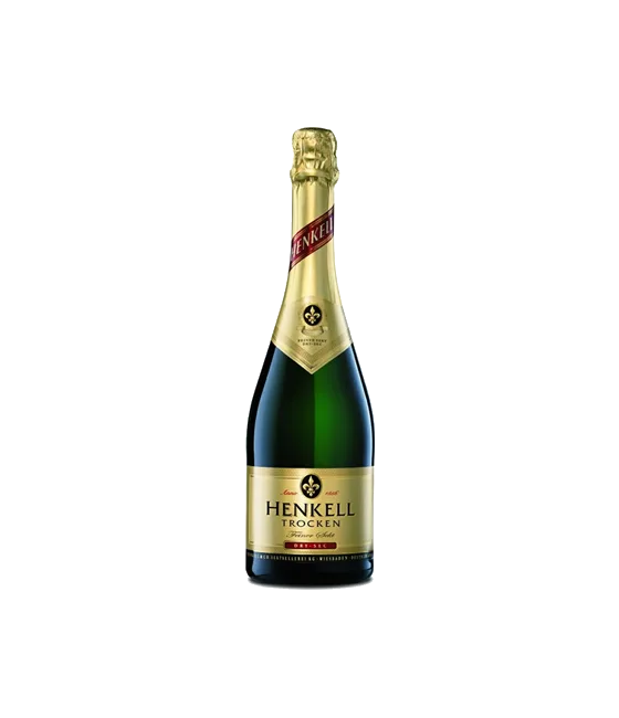 Henkell Trocken, fles bij slijterij t Bockje in Bathmen