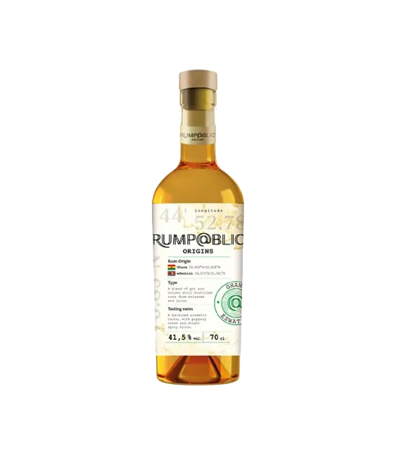 Rump@blic Origins Ghana & eSwatini, fles bij slijterij t Bockje in Bathmen