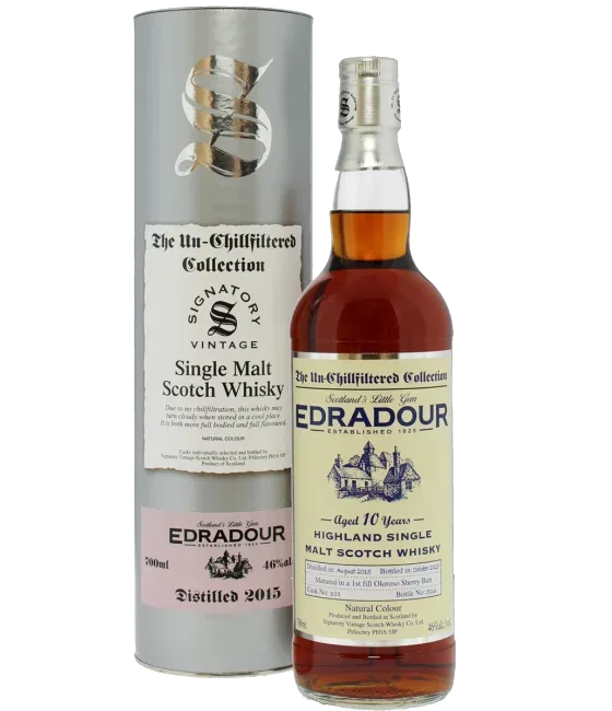Edradour 10 Years Old 2015 Signatory Unchillfiltered #303, fles bij slijterij t Bockje in Bathmen