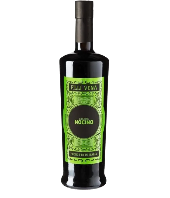 F.Lli Vena Liquore Nocino, fles bij slijterij t Bockje in Bathmen