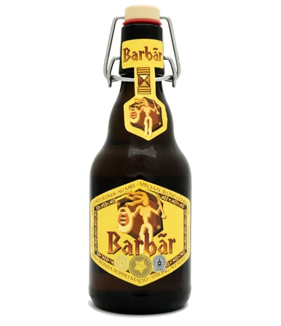 Barbar Blond Honingbier, fles bij slijterij t Bockje in Bathmen