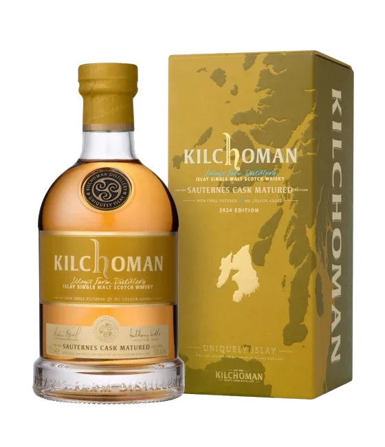 Kilchoman 2024 Sauternes Cask Matured, fles bij slijterij t Bockje in Bathmen