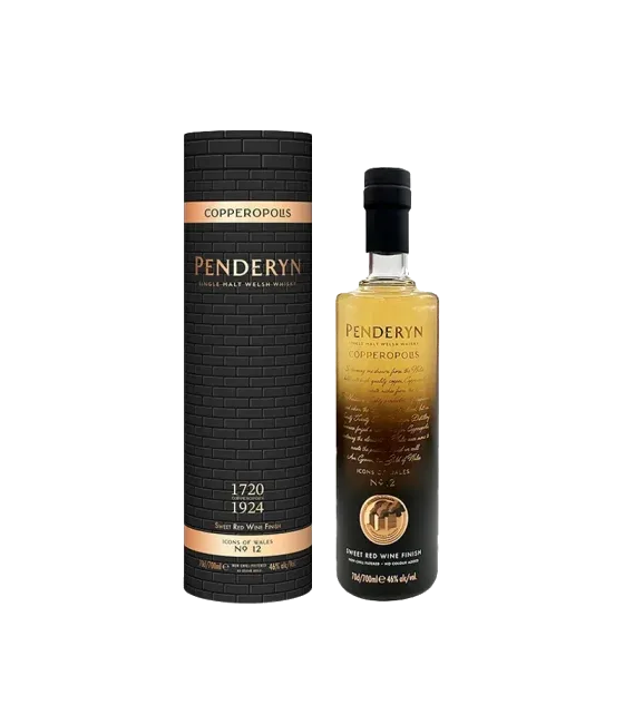 Penderyn Icon of Wales Copperopolis No.12, fles bij slijterij t Bockje in Bathmen