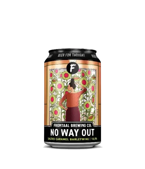 Frontaal No Way Out, fles bij slijterij t Bockje in Bathmen