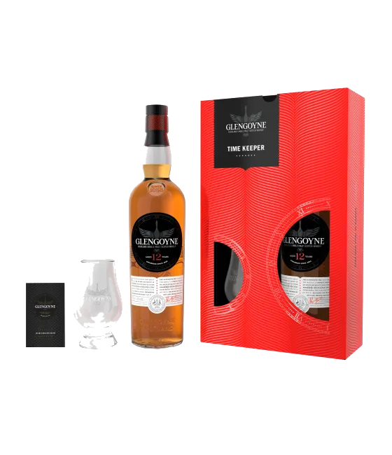 GLENGOYNE 12 Years old Giftpack met glas, fles bij slijterij t Bockje in Bathmen