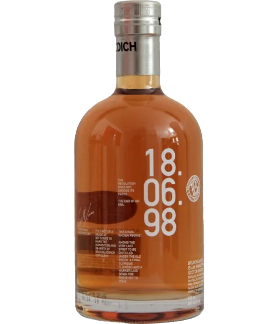 Bruichladdich 1998 Ancien Regime, fles bij slijterij t Bockje in Bathmen