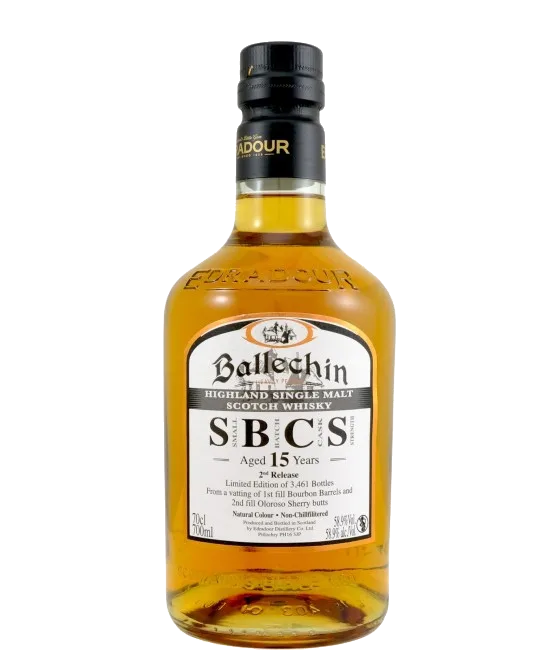 Ballechin 15Y SBCS 2nd Release, fles bij slijterij t Bockje in Bathmen