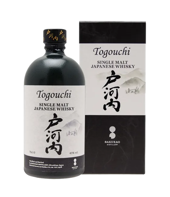 Togouchi Single Malt Japanese Whisky, fles bij slijterij t Bockje in Bathmen