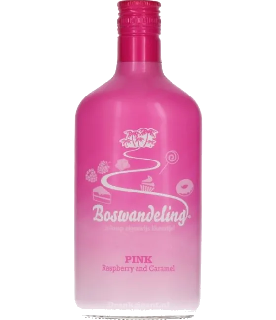 Boswandeling Pink, fles bij slijterij t Bockje in Bathmen