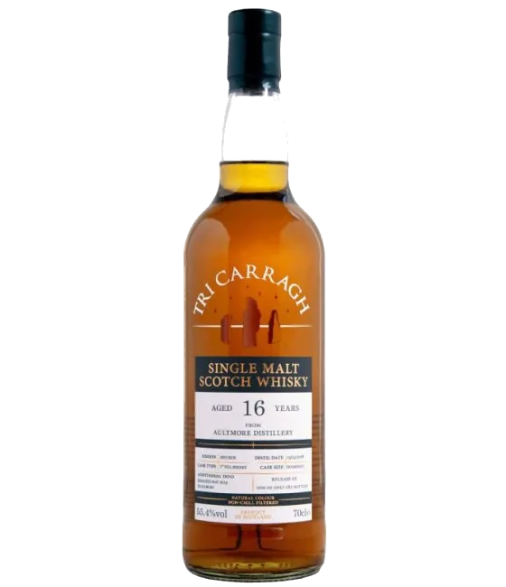 Tri Carragh Aultmore 16 Years Old 2008, fles bij slijterij t Bockje in Bathmen