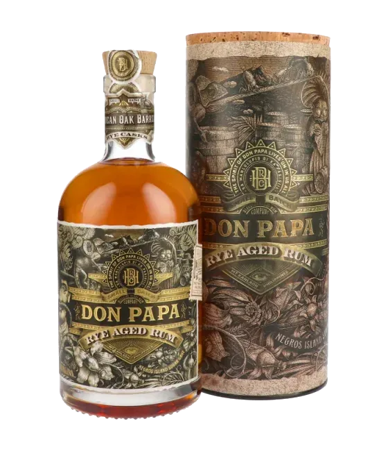 Don Papa Rye Aged Rum, fles bij slijterij t Bockje in Bathmen