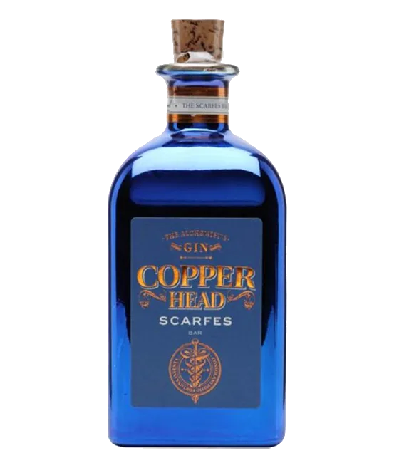Copperhead Gin Scarfes Bar, fles bij slijterij t Bockje in Bathmen