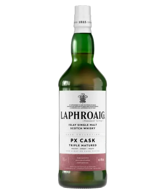 Laphroaig PX Cask Islay Single Malt Scotch Whisky, fles bij slijterij t Bockje in Bathmen