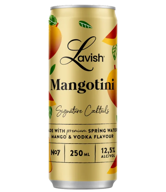 Lavish Mangotini Signature Cocktail, fles bij slijterij t Bockje in Bathmen