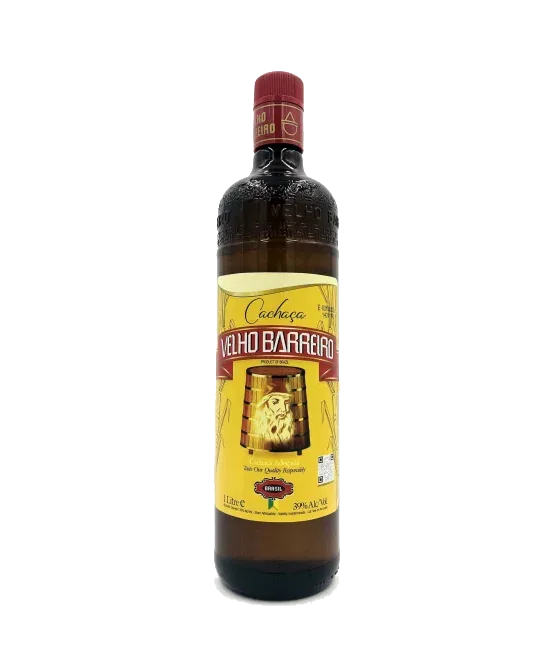 Cachaca Velho Barreiro, fles bij slijterij t Bockje in Bathmen