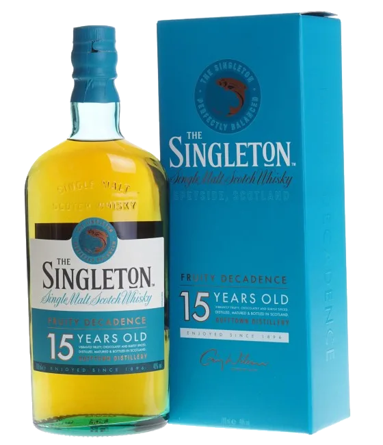 Singleton of Dufftown 15 Years Old Speyside Single Malt, fles bij slijterij t Bockje in Bathmen
