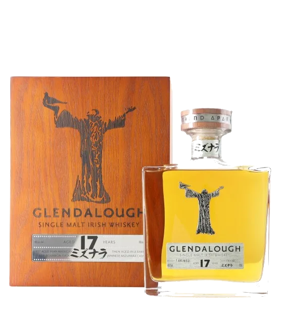 Glendalough 17 Years Mizunara Cask Finish, fles bij slijterij t Bockje in Bathmen