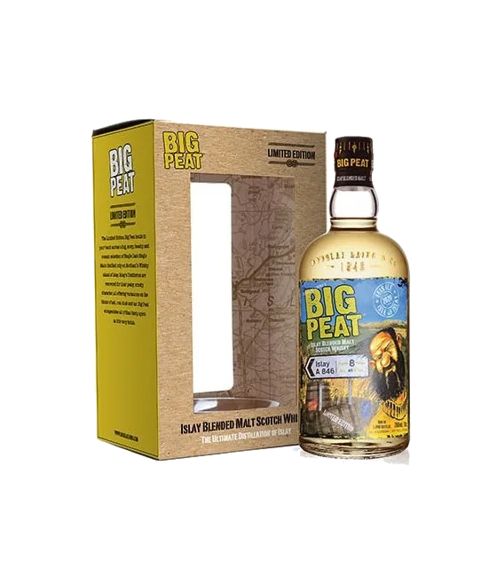 Big Peat Limited Edition A846 8 Years Old, fles bij slijterij t Bockje in Bathmen