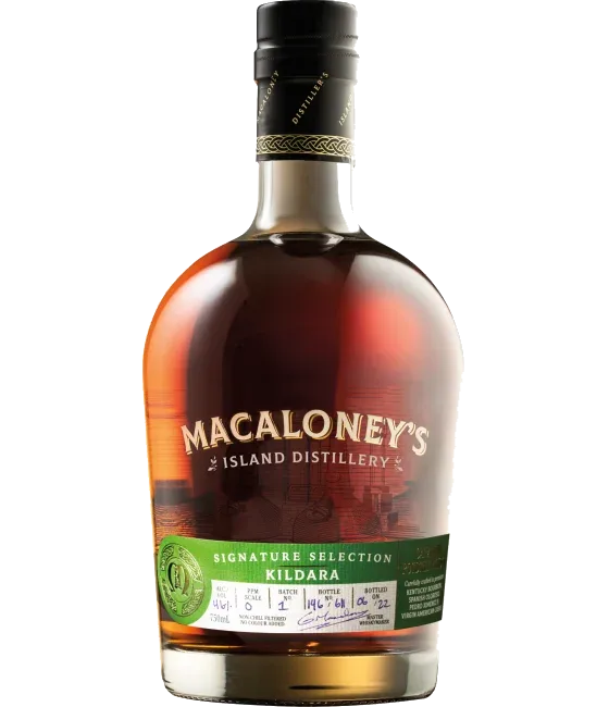 Macaloney’s Kildara Canadian Single Malt, fles bij slijterij t Bockje in Bathmen
