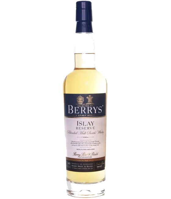 Islay Reseve Old Berry’s Own Islay Blended Whisky, fles bij slijterij t Bockje in Bathmen