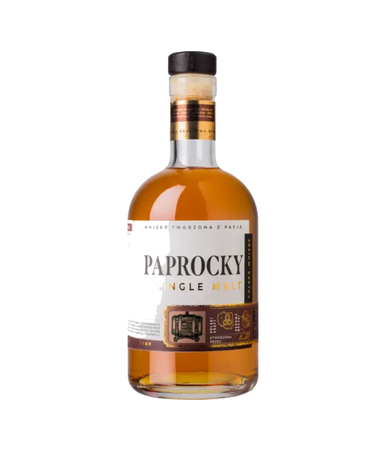 Paprocky Single Malt Whisky, fles bij slijterij t Bockje in Bathmen