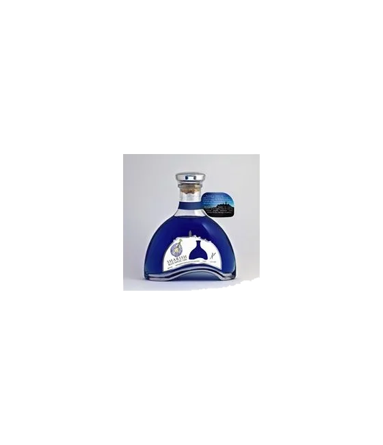 Sharish Blue Magic Gin, fles bij slijterij t Bockje in Bathmen