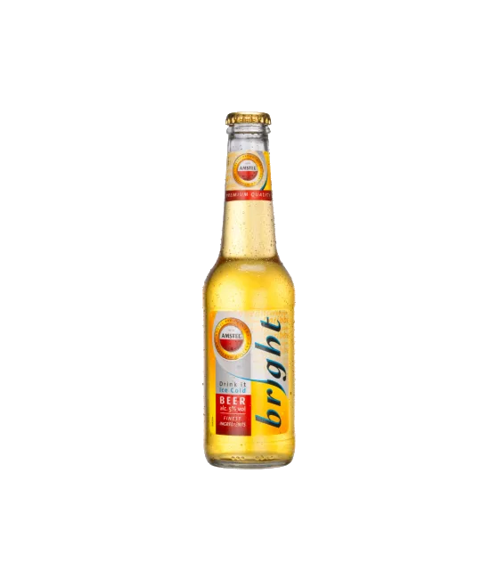 Amstel Bright, fles bij slijterij t Bockje in Bathmen