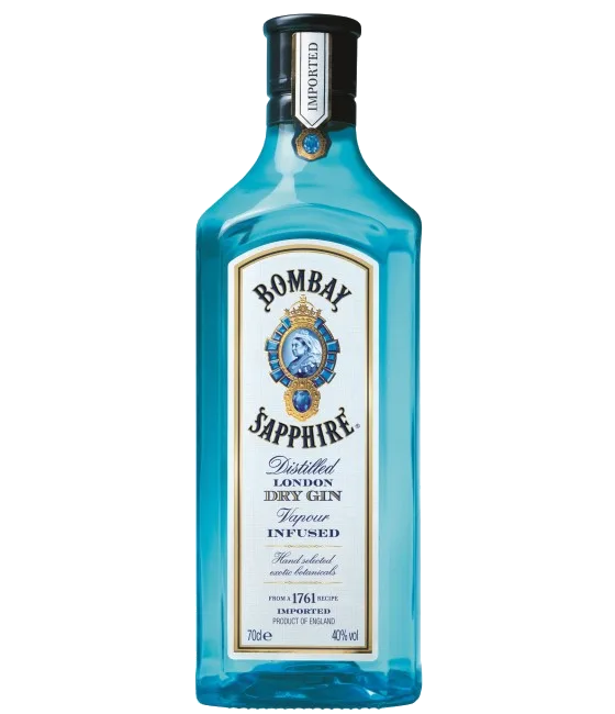 Bombay Sapphire Gin, fles bij slijterij t Bockje in Bathmen