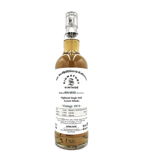 Signatory Unchilfiltered Ben Nevis 2014/2023, fles bij slijterij t Bockje in Bathmen