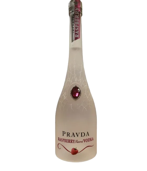 Pravda Raspberry, fles bij slijterij t Bockje in Bathmen