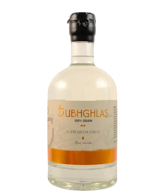 Dubhghlas New Make 100% Grain Batch 1, fles bij slijterij t Bockje in Bathmen
