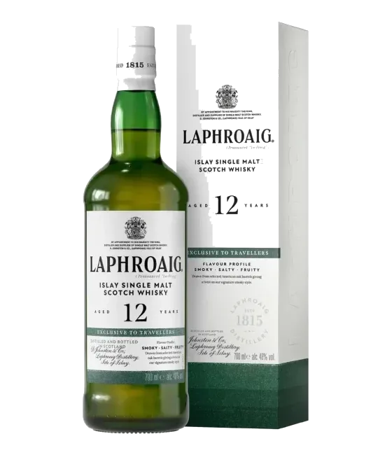 Laphroaig 12Y Exclusive to Travellers, fles bij slijterij t Bockje in Bathmen