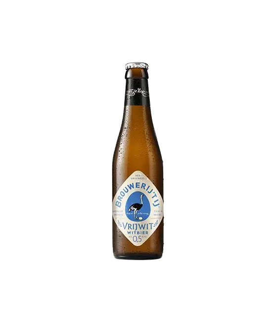 Brouwerij ’t IJ Vrijwit, fles bij slijterij t Bockje in Bathmen