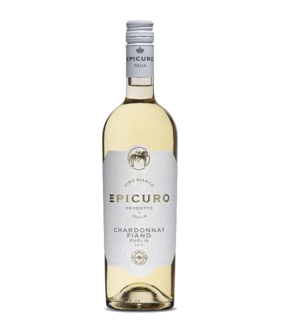 Epicuro Chardonnay/Fiano, fles bij slijterij t Bockje in Bathmen