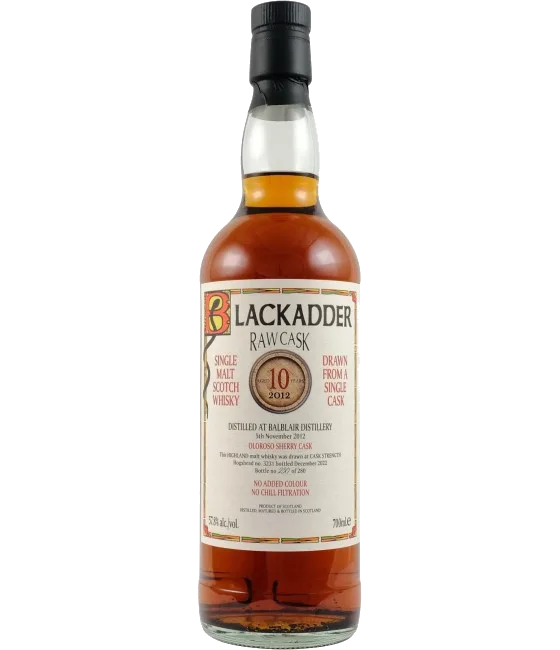 Blackadder Balblair 2012, fles bij slijterij t Bockje in Bathmen